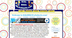 Desktop Screenshot of kidsbibleworksheets.com